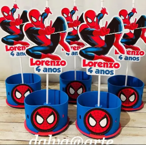 Centro de Mesa Homem Aranha