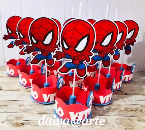Centro de Mesa Homem Aranha
