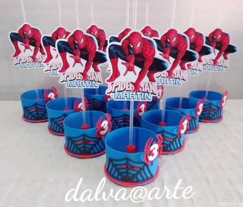 Centro de Mesa Homem Aranha