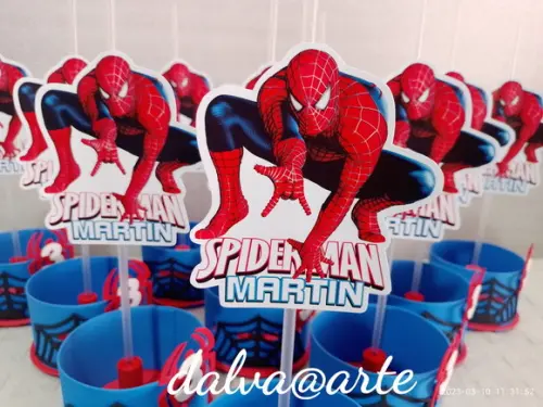 Centro de Mesa Homem Aranha