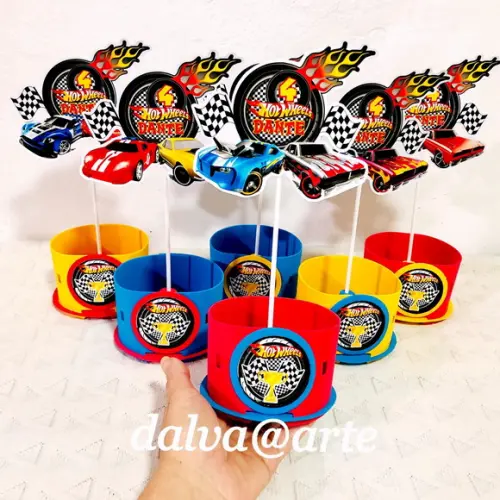 Centro de Mesa Hot Wheels