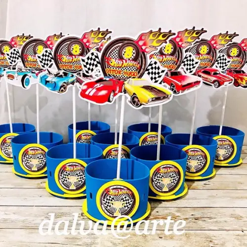 Centro de Mesa Hot Wheels