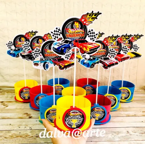 Centro de Mesa Hot Wheels
