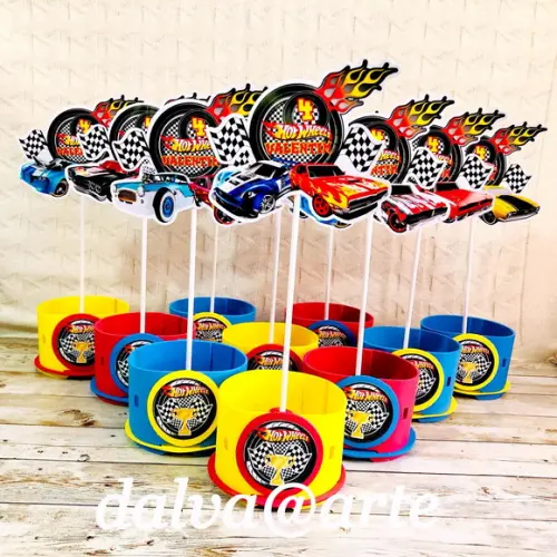 Centro de Mesa Hot Wheels