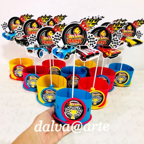 Centro de Mesa Hot Wheels