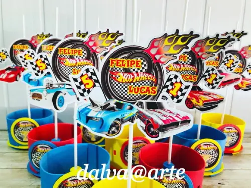 Centro de Mesa Hot Wheels