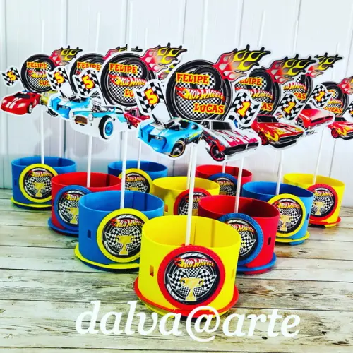 Centro de Mesa Hot Wheels