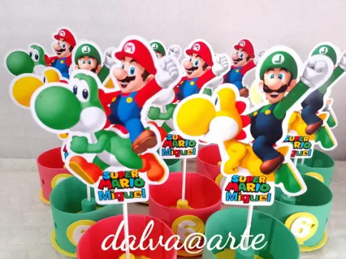 Centro de Mesa Mario Bros