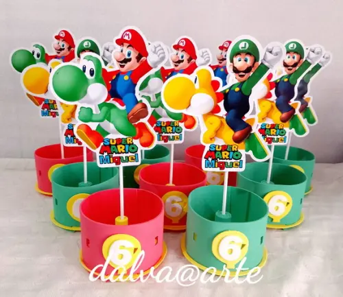 Centro de Mesa Mario Bros