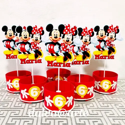 Centro de Mesa Mickey e Minnie