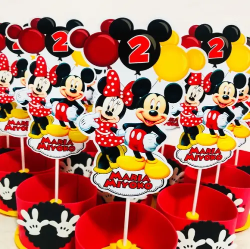 Centro de Mesa Mickey e Minnie