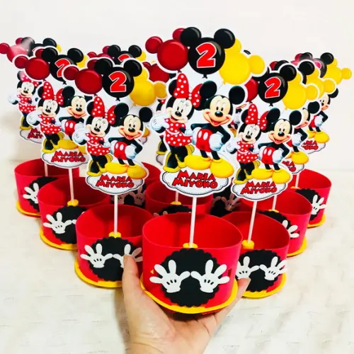Centro de Mesa Mickey e Minnie