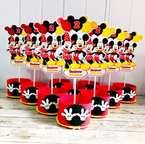 Centro de Mesa Mickey e Minnie