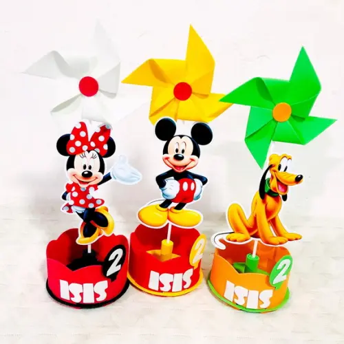 Centro de Mesa Mickey e Sua Turma