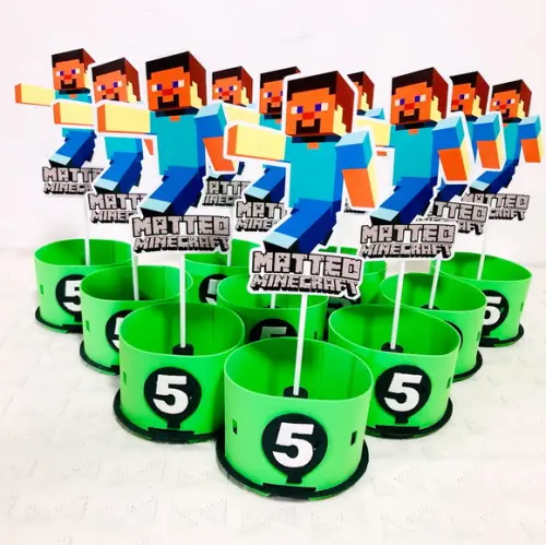 Centro de Mesa Minecraft