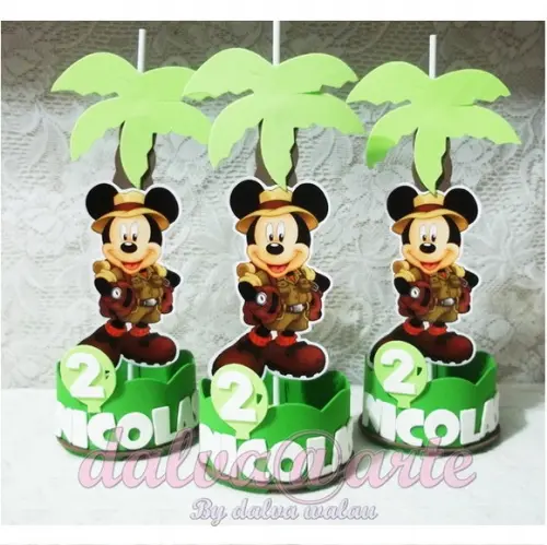 Centro de Mesa Mickey Safari