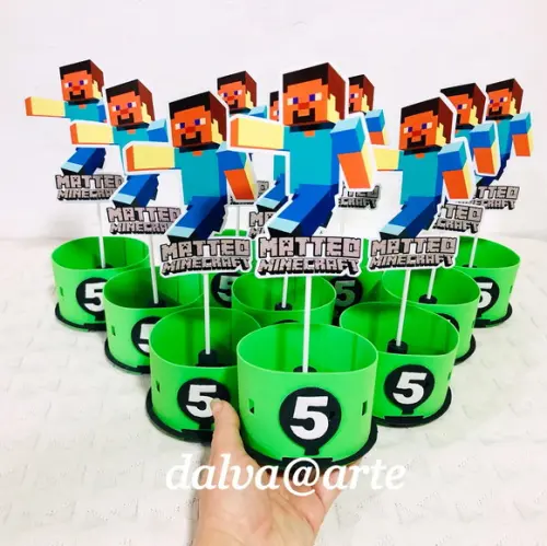 Centro de Mesa Minecraft