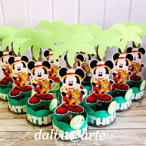 Centro de Mesa Mickey Safari