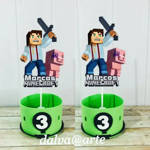 Centro de Mesa Minecraft