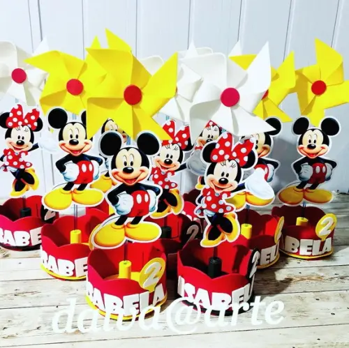 Centro de Mesa Minnie e Mickey