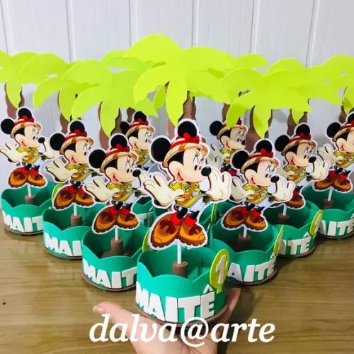 Centro de Mesa Minnie Safari