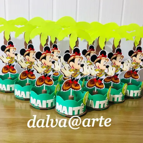 Centro de Mesa Minnie Safari