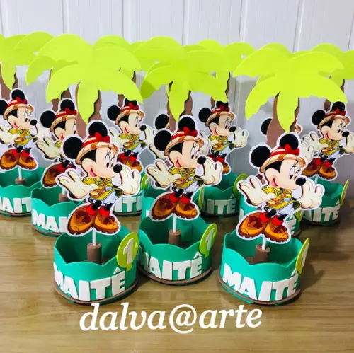 Centro de Mesa Minnie Safari