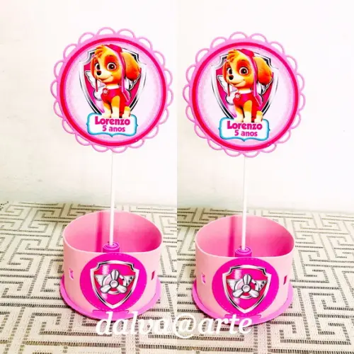 Centro de Mesa Patrulha Canina