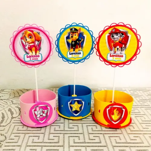 Centro de Mesa Patrulha Canina