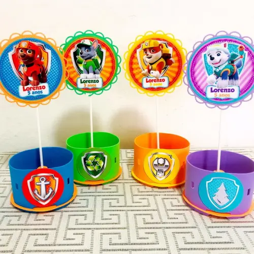 Centro de Mesa Patrulha Canina