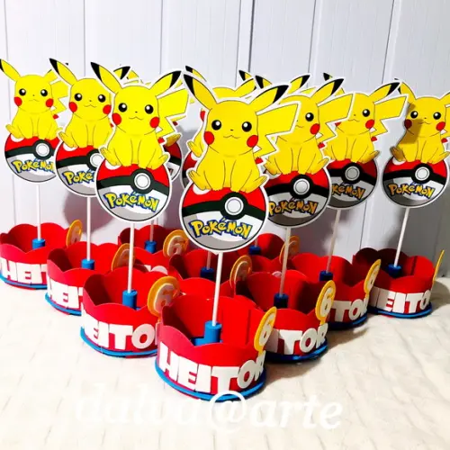 Centro de Mesa Pokémon Pikachu