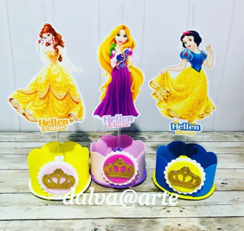 Centro de Mesa Princesas