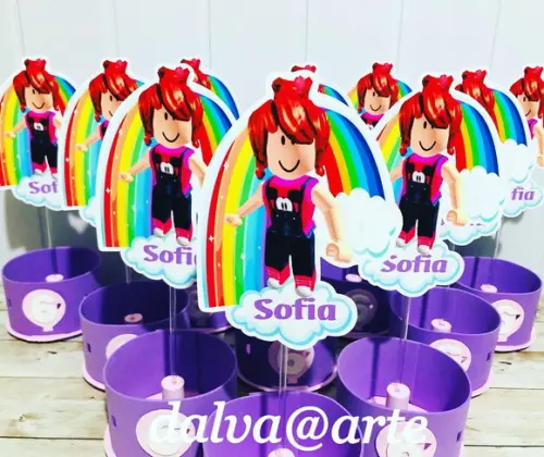 Centro de Mesa Roblox(júlia Gilr)