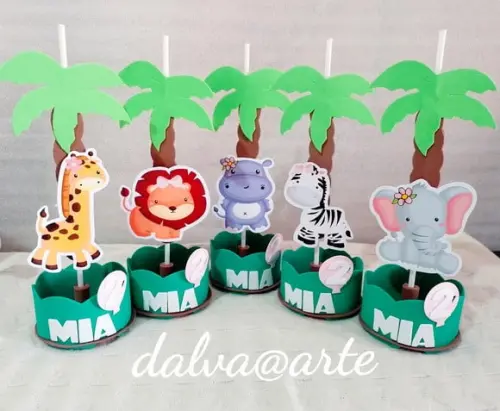 Centro de Mesa Safari