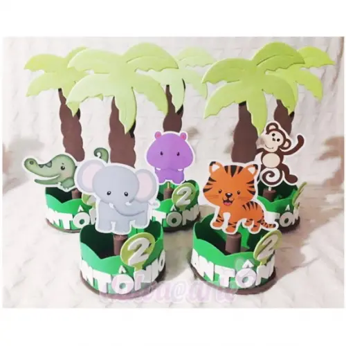 Centro de Mesa Safari