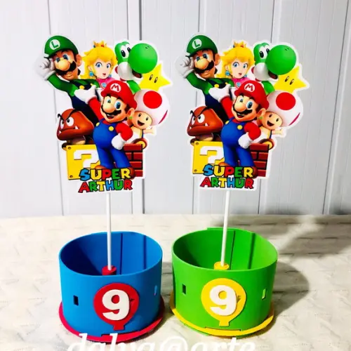 Centro de Mesa Turma do Mario Bross