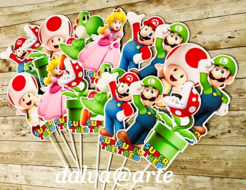 Centro de Mesa Turma do Mario Bross