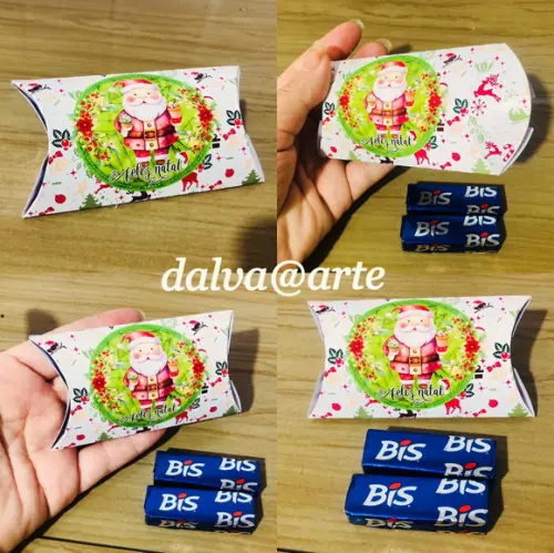 Lembrancinha Porta Bis Tema Natalino