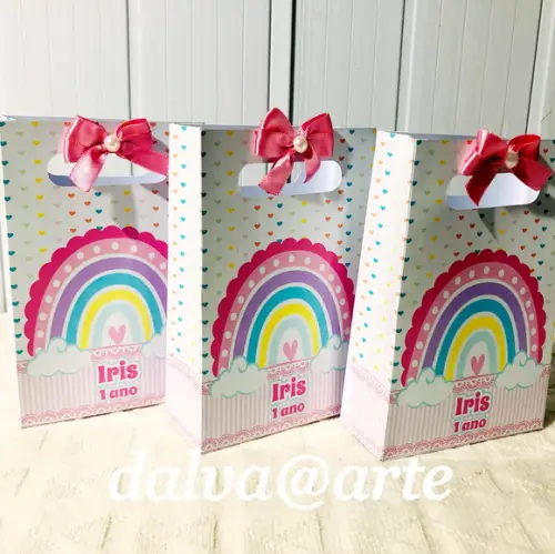Mini Sacolinha Arco-íris