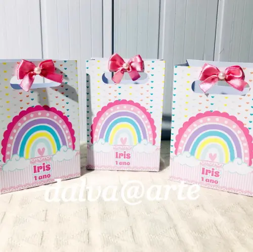 Mini Sacolinha Arco-íris
