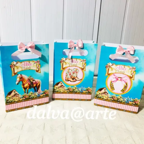 Mini Sacolinha Fazendinha Boiadeira