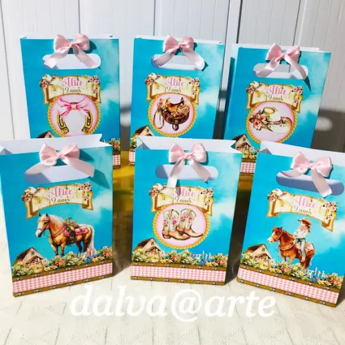 Mini Sacolinha Fazendinha Boiadeira