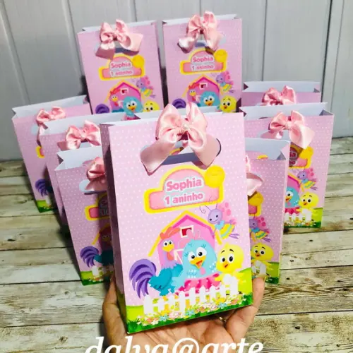Mini Sacolinha Galinha Pintadinha Candy