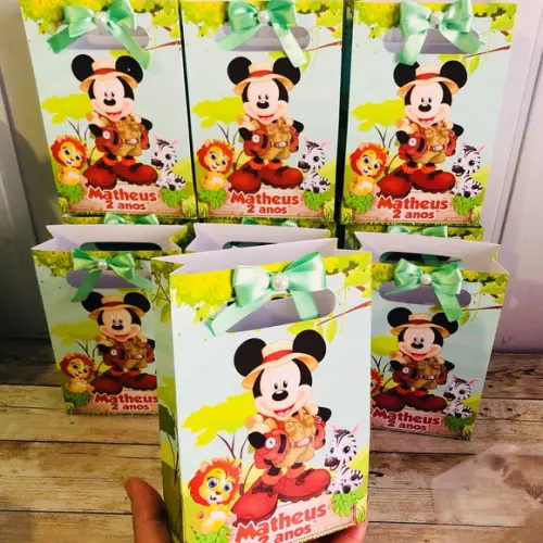 Mini Sacolinha Mickey Safari