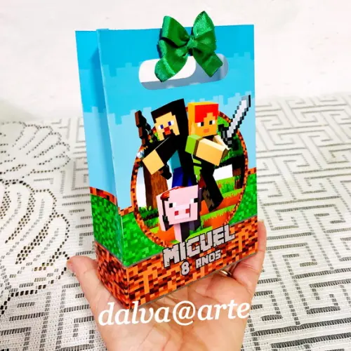 Mini Sacolinha Minecraft