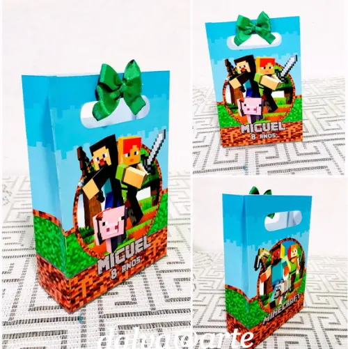 Mini Sacolinha Minecraft