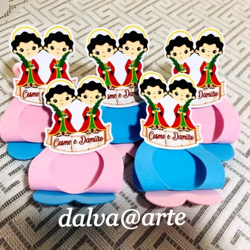 Porta Bombom Cosme e Damião