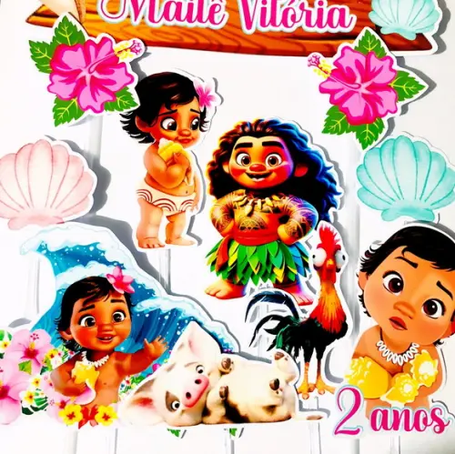 Topo de Bolo Moana