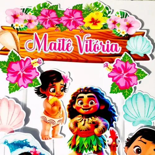 Topo de Bolo Moana