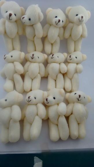 10 Ursinhos de Pelúcia Bege 12 cm